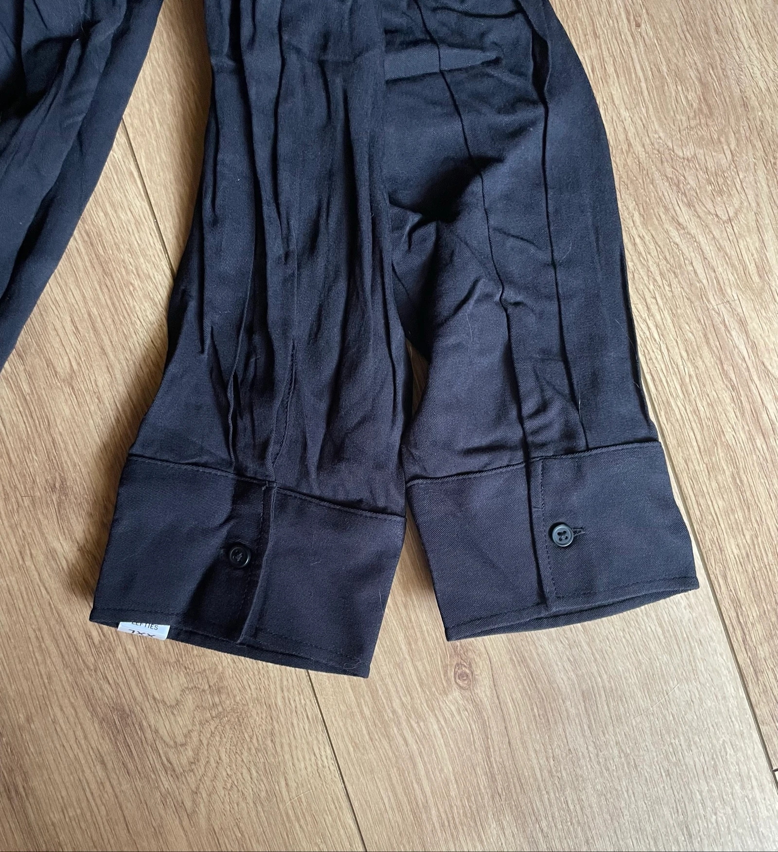Camisa de botões preta tamanho XXL – photo 8
